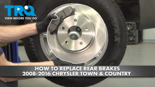 How to Replace Rear Brakes 2008-2016 Chrysler Town  Country