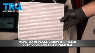 How to replace Cabin Filter 2017-2027 Chrysler Pacifica