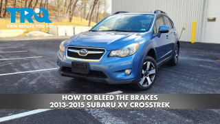 How to Bleed Brakes 2013-2015 Subaru XV Crosstrek
