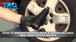 How to Replace Steering Rack  Pinion Bellows 2003-2008 Toyota Matrix