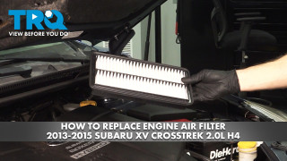 How to Replace Engine Air Filter 2013-2015 Subaru XV Crosstrek 20L H4