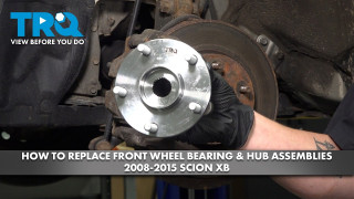 How to Replace Front Wheel Bearing  Hub Assemblies 2008-2015 Scion XB