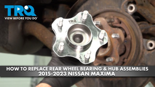 How to Replace Rear Wheel Bearing  Hub Assemblies 2015-2023 Nissan Maxima