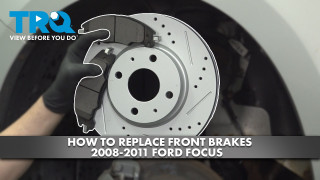 How to Replace Front Brakes 2008-2011 Ford Focus