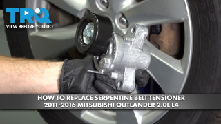 How to Replace Serpentine Belt Tensioner 2011-2016 Mitsubishi Outlander 20L L4
