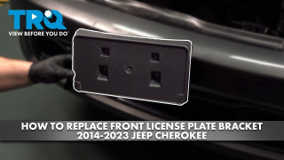 How to Replace Front License Plate Bracket 2014-2023 Jeep Cherokee