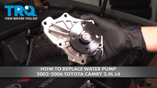 How to Replace Water Pump 2002-2006 Toyota Camry 24L L4