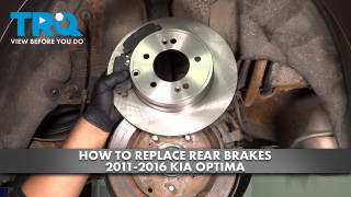How to Replace Rear Brakes 2011-2016 Kia Optima