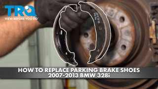 How to Replace Rear Parking Brake Shoes 2007-2013 BMW 328i