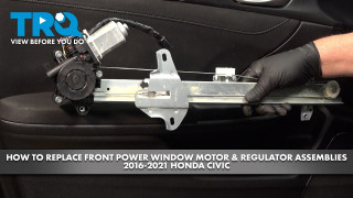 How to Replace Front Power Window Motor  Regulator Assemblies 2016-2021 Honda Civic
