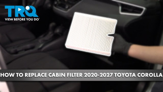 How to Replace Cabin Filter 2020-2027 Toyota Corolla