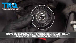 How to Replace Serpentine Belt Idler Pulley 2014-2023 Jeep Cherokee 24L L4