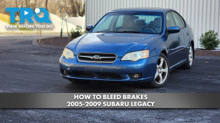How to Bleed Brakes 2005-2009 Subaru Legacy