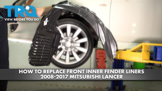 How to Replace Front Inner Fender Liners 2008-2017 Mitsubishi Lancer