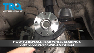 How to Replace Rear Wheel Bearing  Hub Assemblies 2012-2022 Volkswagen Passat