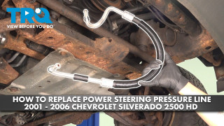 How To Replace Power Steering Pressure Line Pump To Hydroboost 2001-2006 Chevrolet Silverado 2500 HD