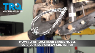 How to Replace Rear Brake Hoses 2013-2015 Subaru XV Crosstrek