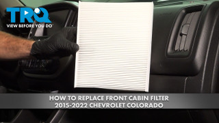 How to Replace Front Cabin Filter 2015-2022 Chevrolet Colorado