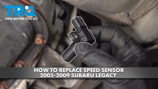 How to Replace Speed Sensor 2005-2009 Subaru Legacy