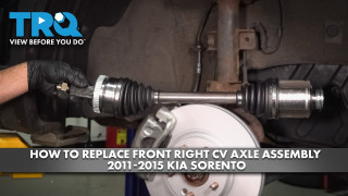 How to Replace Front Right CV Axle Assembly 2011-2015 Kia Sorento