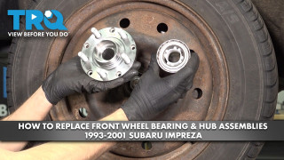 How to Replace Front Wheel Bearing  Hub Assemblies 1993-2001 Subaru Impreza