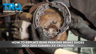 How to Replace Rear Parking Brake Shoes 2013-2015 Subaru XV Crosstrek