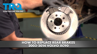 How to Replace Rear Brakes 2003-2014 Volvo XC90