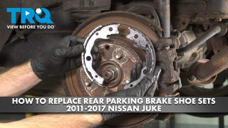 How to Replace Rear Parking Brake Shoe Set 2011-2017 Nissan Juke