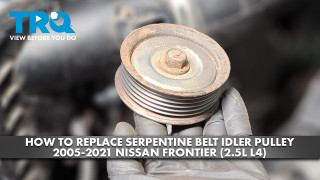 How to Replace Serpentine Belt Idler Pulley 2005-2021 Nissan Frontier 25L L4