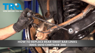 How to Replace Rear Sway Bar Links 2005-2010 Chrysler 300