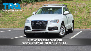 How to Change Oil 2009-2017 Audi Q5 20L L4