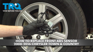 How to Replace Front ABS Wheel Speed Sensors 2008-2016 Chrysler Town  Country