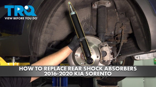 How to Replace Rear Shock Absorbers 2016-2020 Kia Sorento