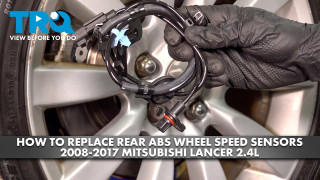 How to Replace Rear ABS Wheel Speed Sensors 2008-2017 Mitsubishi Lancer 24L