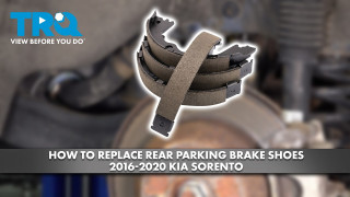 How to Replace Rear Parking Brake Shoes 2016-202 Kia Sorento