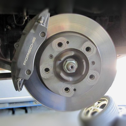 turning brake rotor brake pad porsche