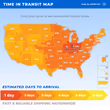 Estimated delivery times from our fulfillment centers