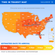 Estimated delivery times from our fulfillment centers