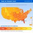 Estimated delivery times from our fulfillment centers