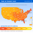 Estimated delivery times from our fulfillment centers