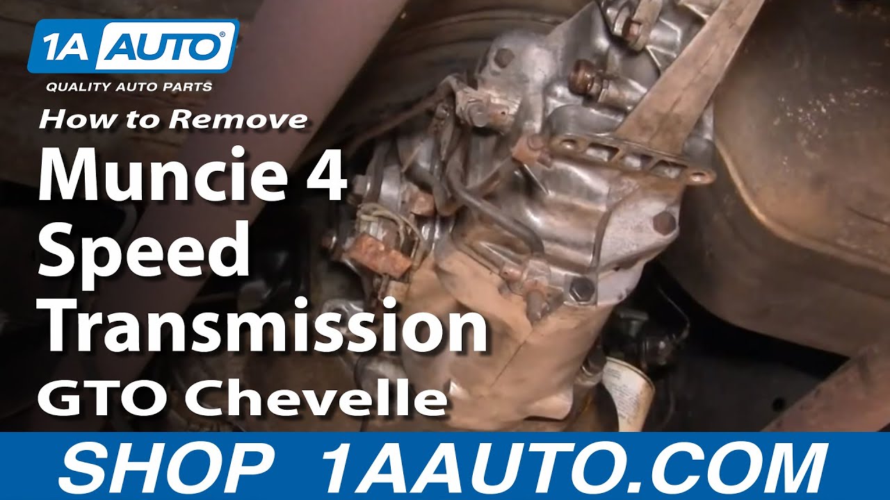 How To Remove Muncie 4 Speed Transmission 1964-72 Pontiac GTO PART 1