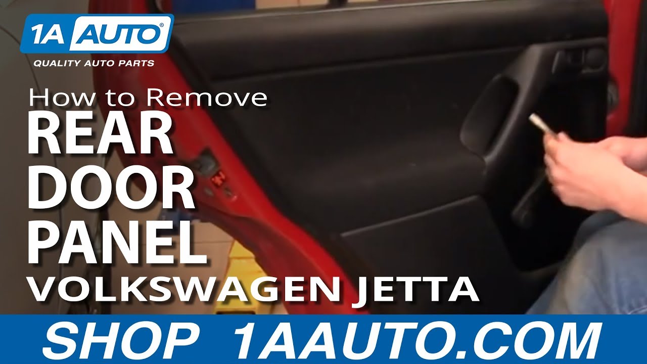 How to Remove Rear Door Panel 1993-98 Volkswagen Jetta or Golf