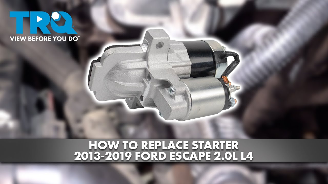 How to Replace Starter 2013-2019 Ford Escape 20L L4 | 1A Auto