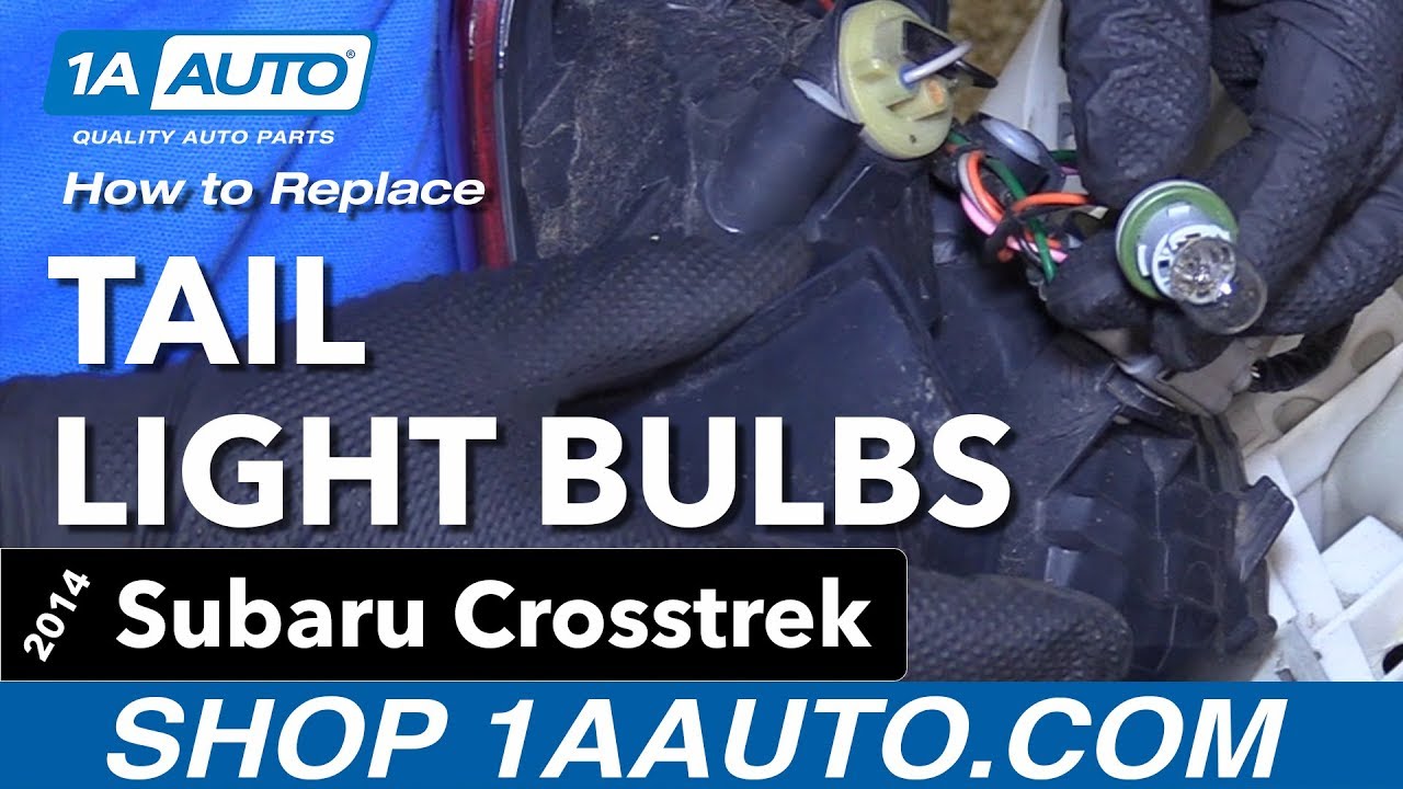 How To Replace Tail Light Bulbs 2014-17 Subaru Crosstrek