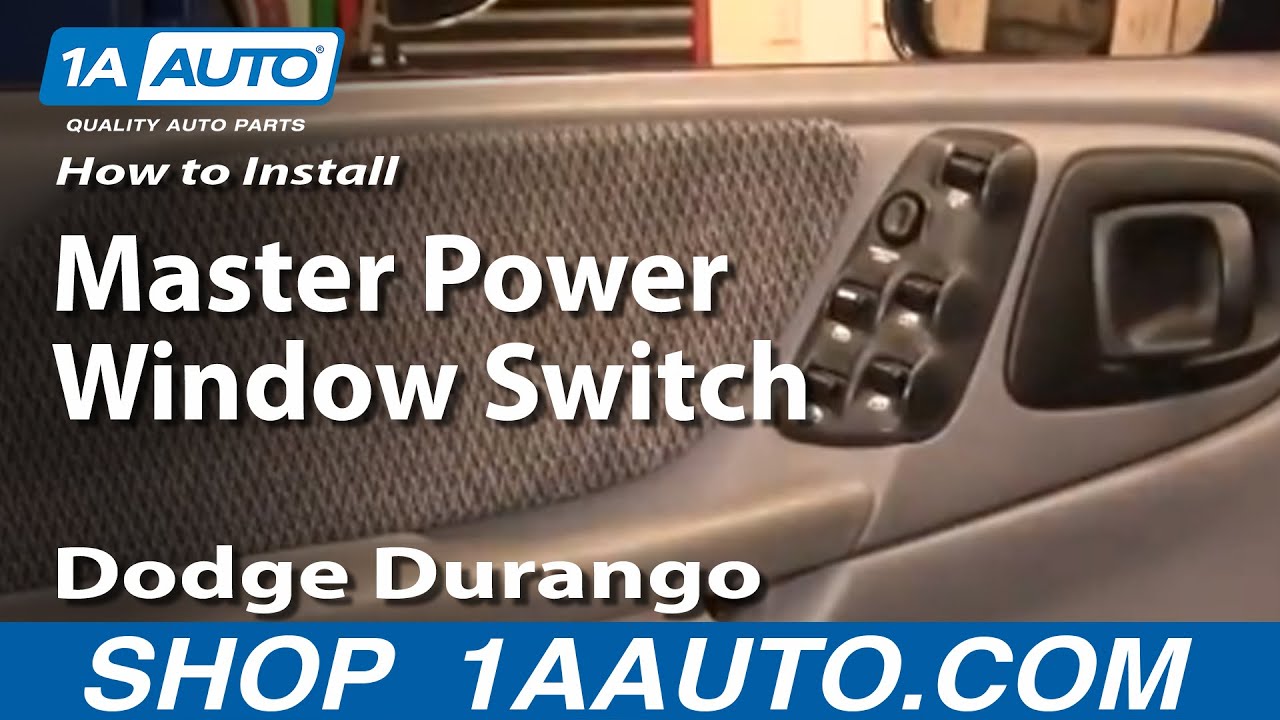 How to Replace Master Power Window Switch 1998-2000 Dodge Durango