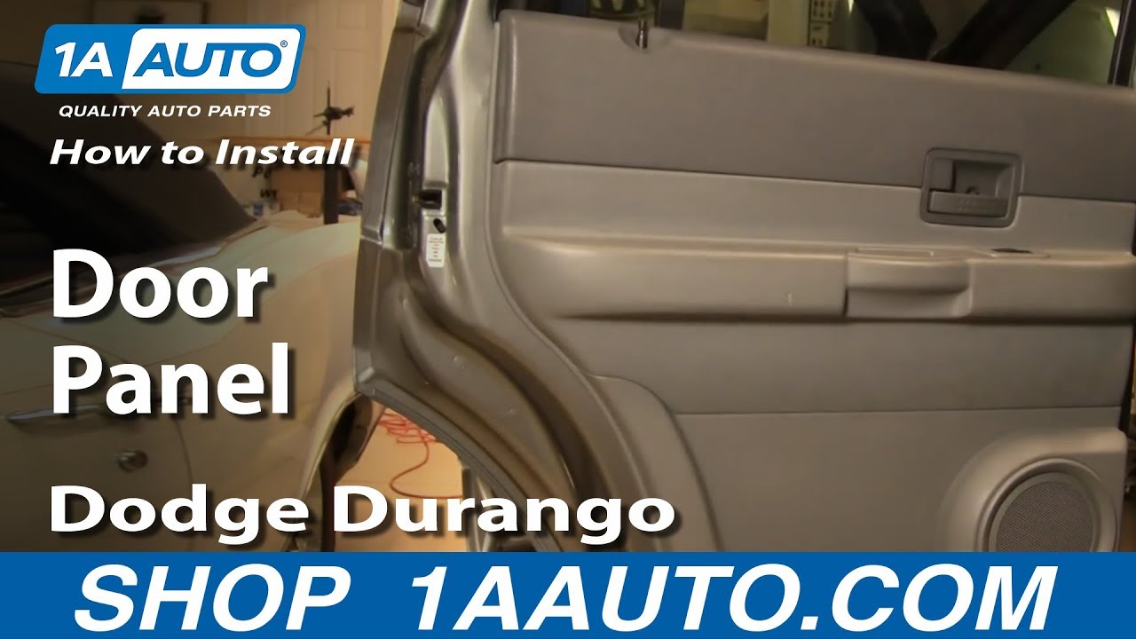 How To Remove Rear Door Panel 2004-09 Dodge Durango