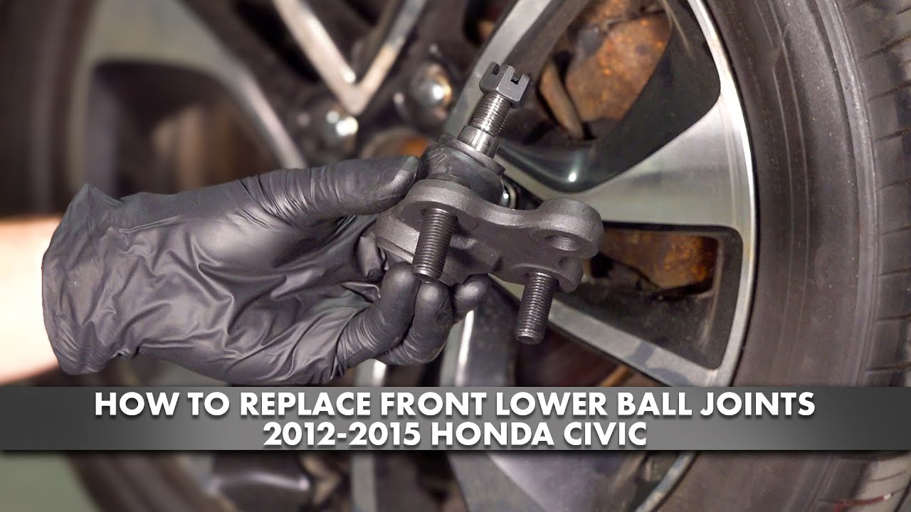 How to Replace Front Lower Ball Joints 2012-2015 Honda Civic | 1A Auto
