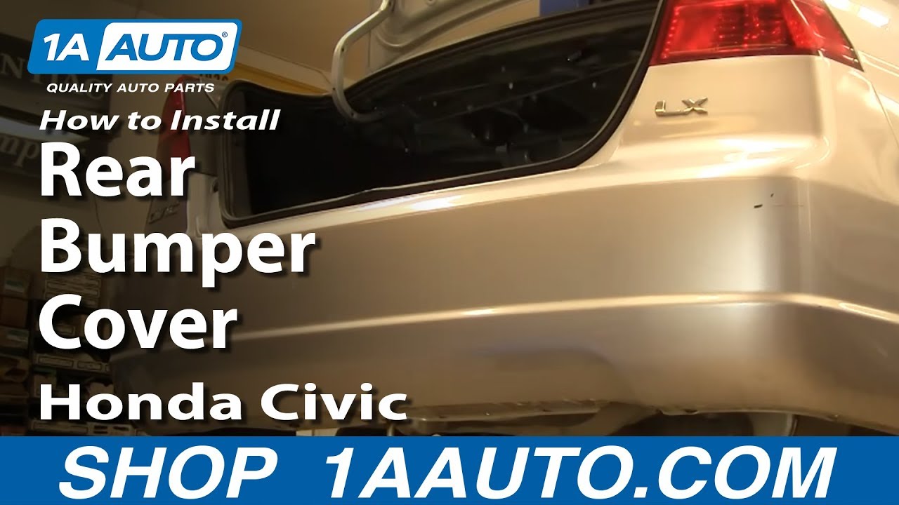 How To Remove Rear Bumper Cover 2001-05 Honda Civic | 1A Auto