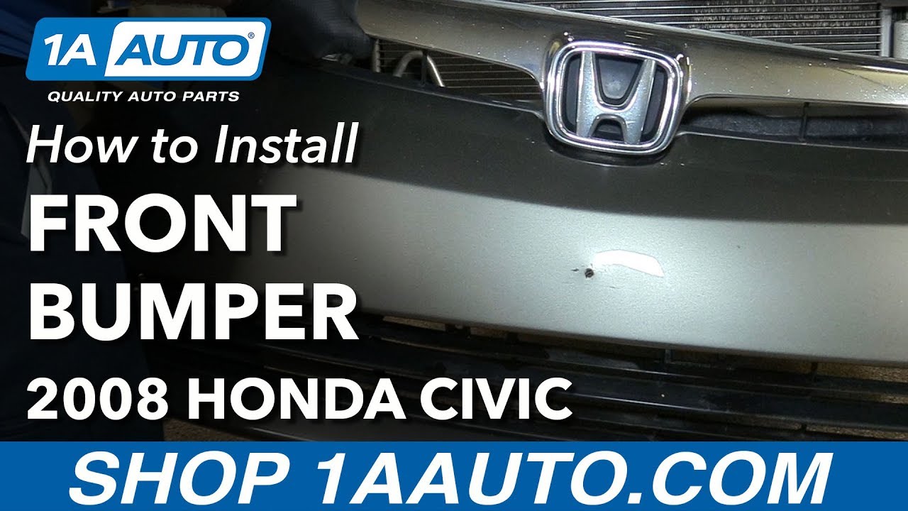 How to Replace Front Bumper 2005-11 Honda Civic | 1A Auto
