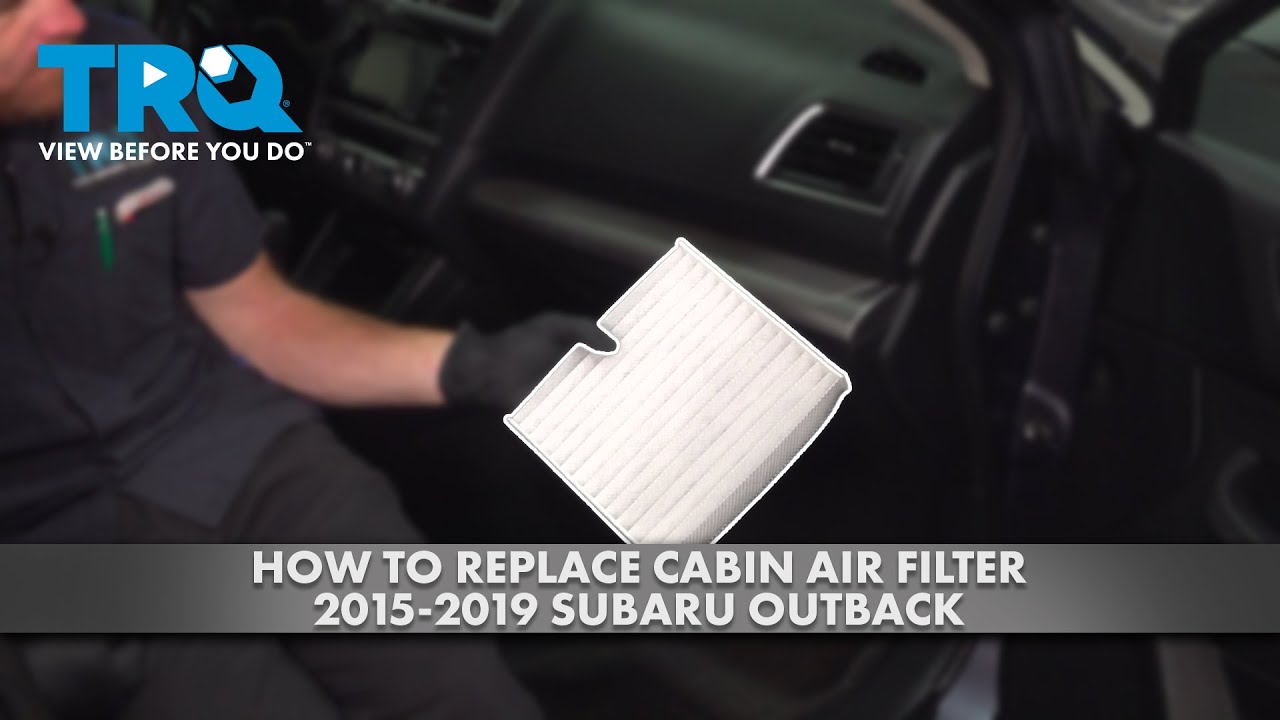 HOW TO REPLACE CABIN AIR FILTER 2019 SUBARU OUTBACK visual data 2
